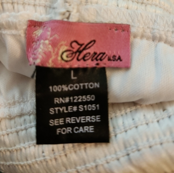 Vintage white cotton lace shorts - Picture 6 of 6